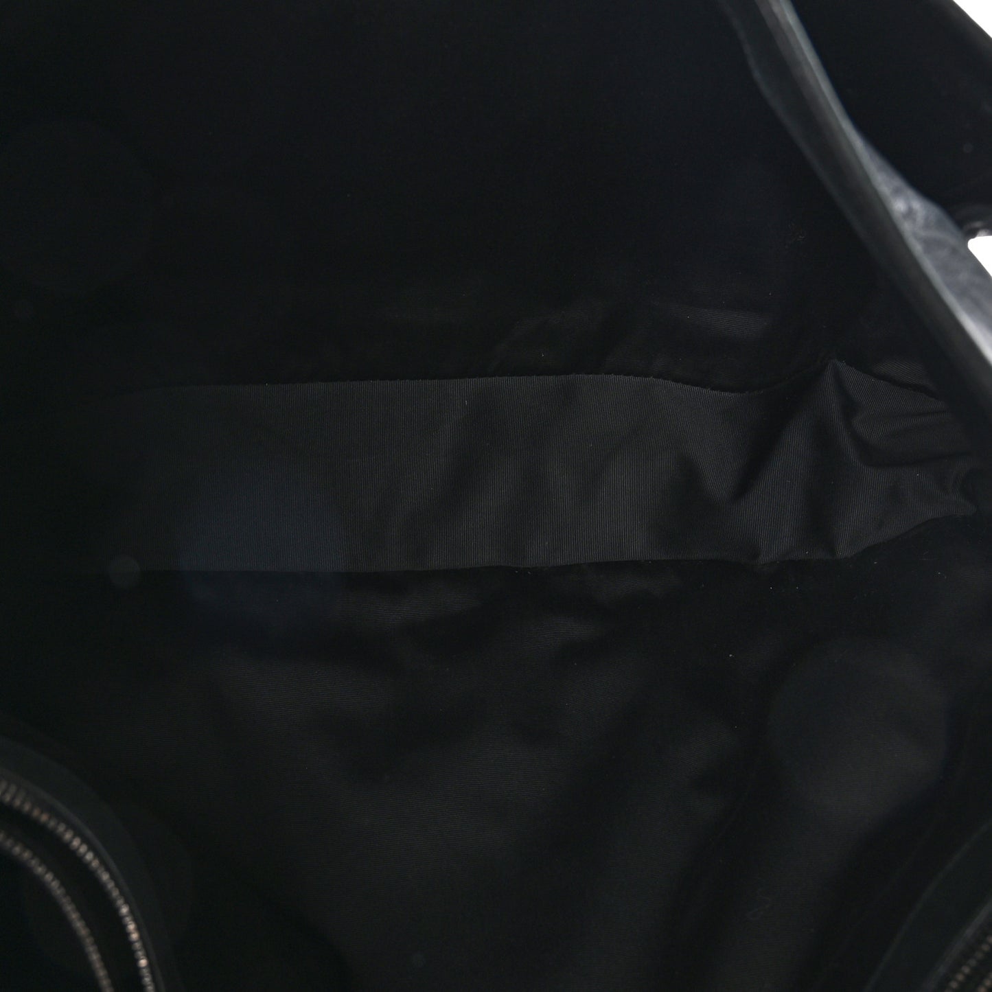 Grained Lambskin Monogram Oversized Niki Chain Satchel Black
