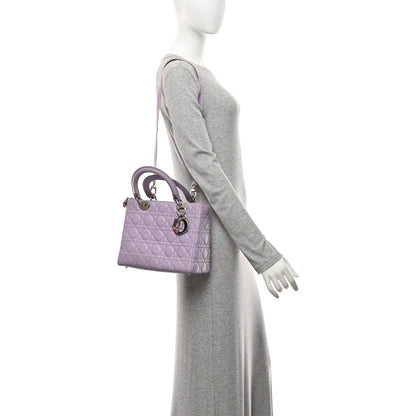 Christian Dior Lambskin Cannage Medium Lady Dior Purple 2 of 10