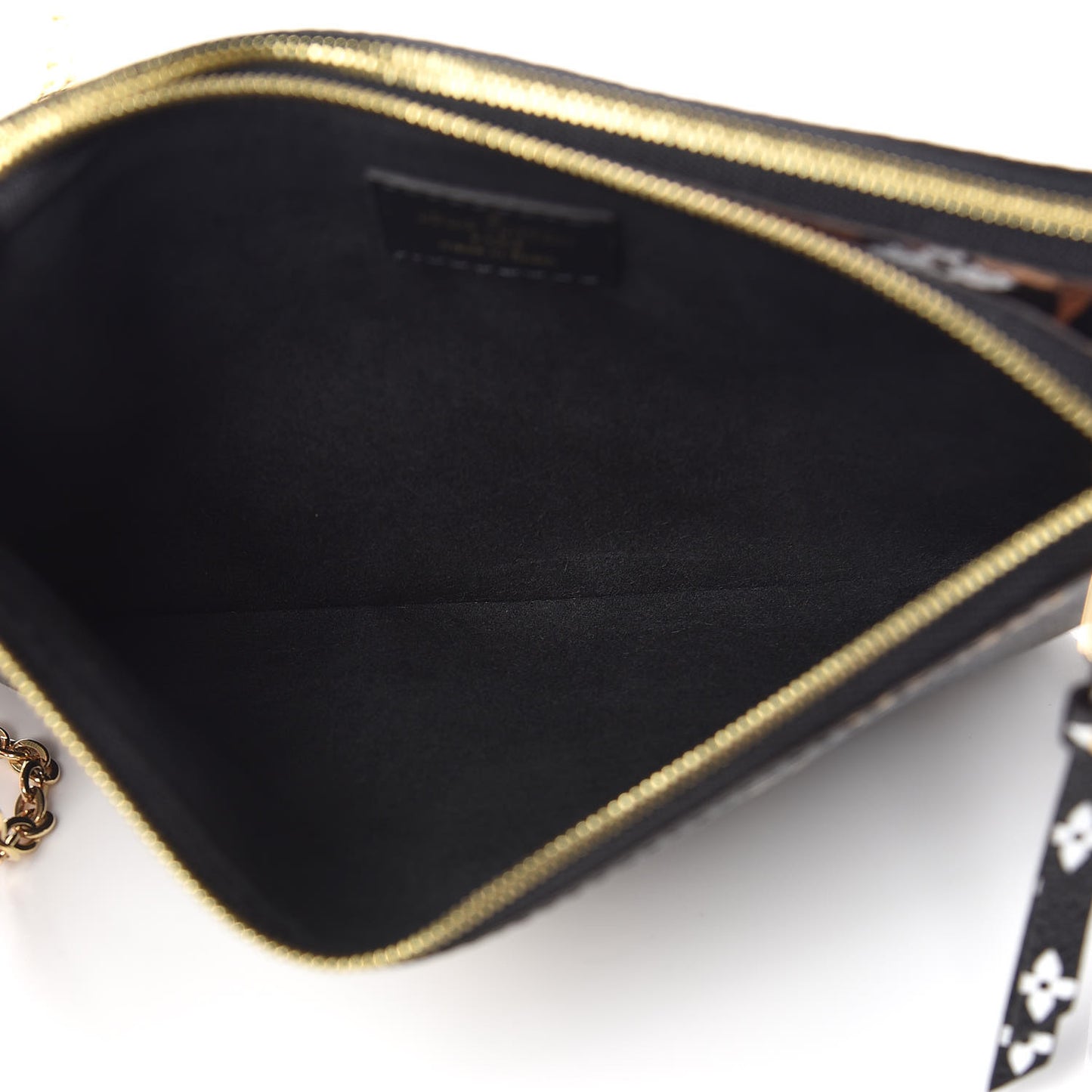 Monogram Giant Jungle Pochette Double Zip Black