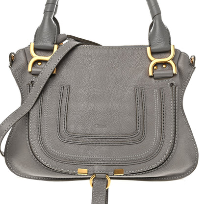 Chloe Calfskin Small Marcie Satchel Cashmere Grey 7 of 10