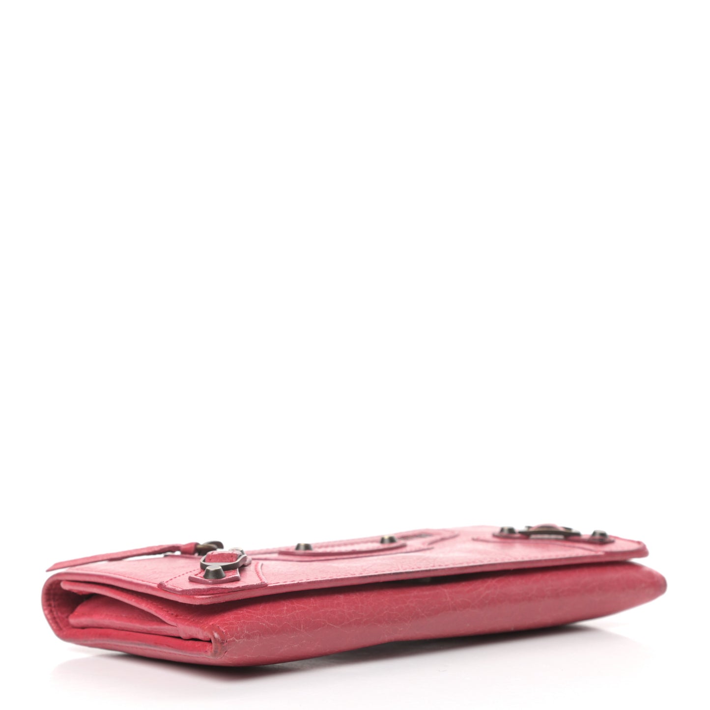 Agneau Classic Hardware Money Wallet Rose Thulian