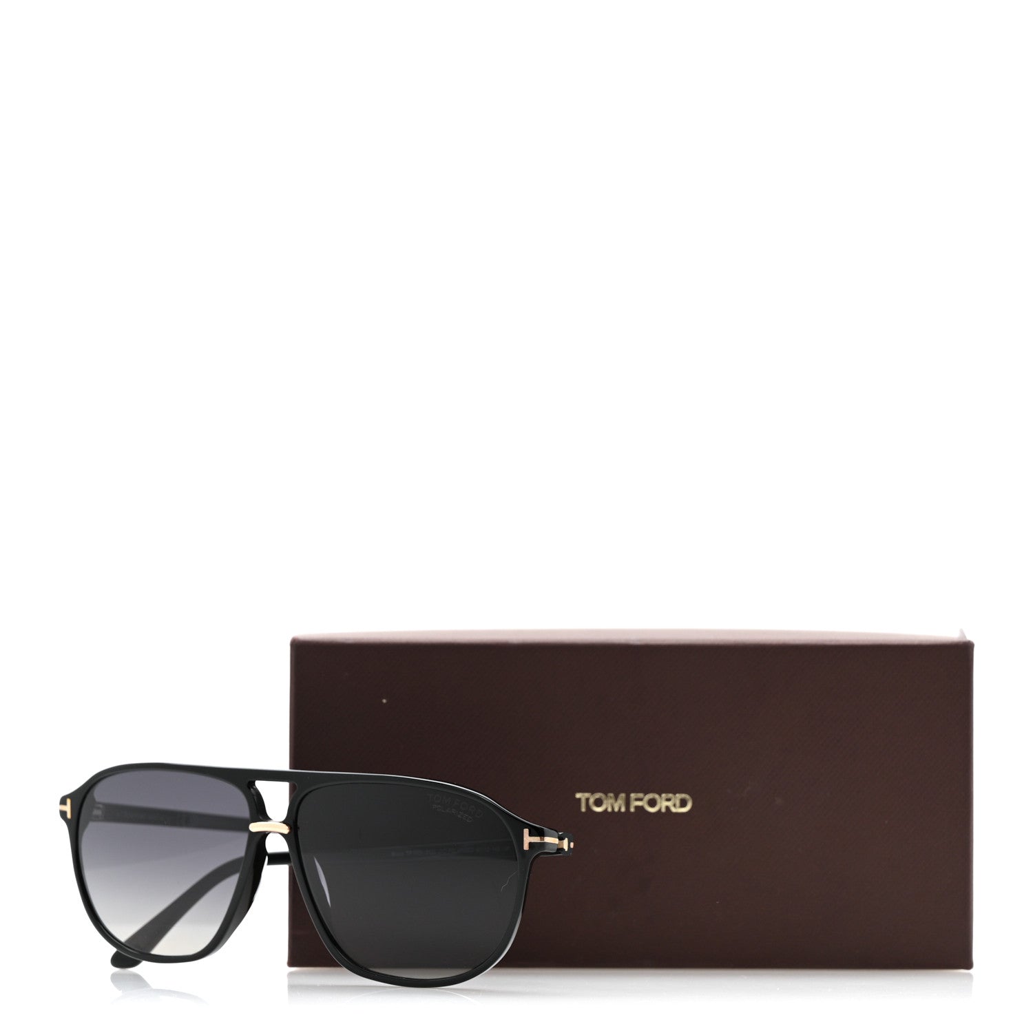 Tom Ford Acetate Bruce Polarized Sunglasses TF1026 Black 1833694