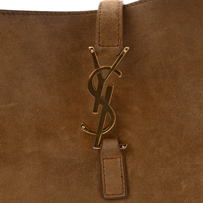 Saint Laurent Suede Large Le 5 A 7 Soft Hobo Golden Leaf 12 of 17