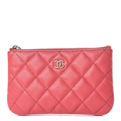 Chanel Caviar Quilted Small Cosmetic Case Pink 1 of 13