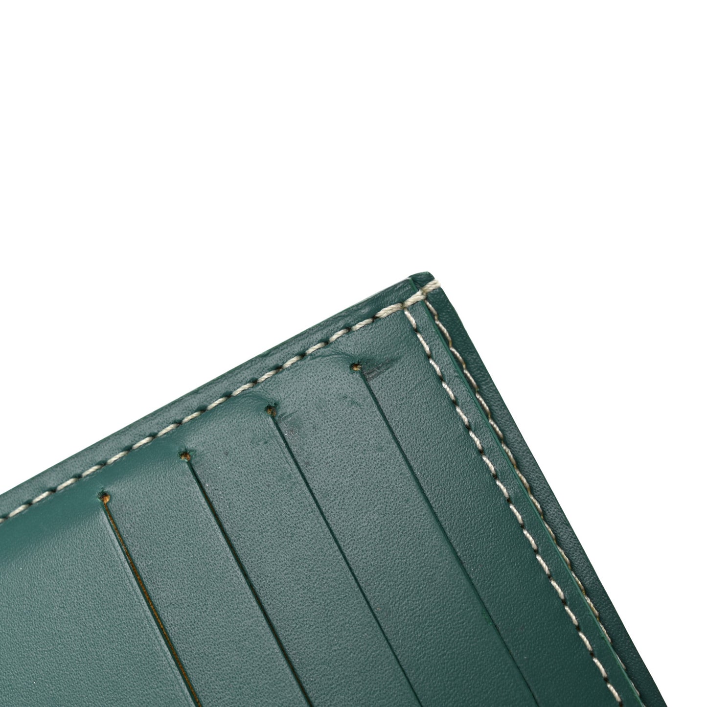 Goyardine Bi-Fold Victoire PM Wallet Green