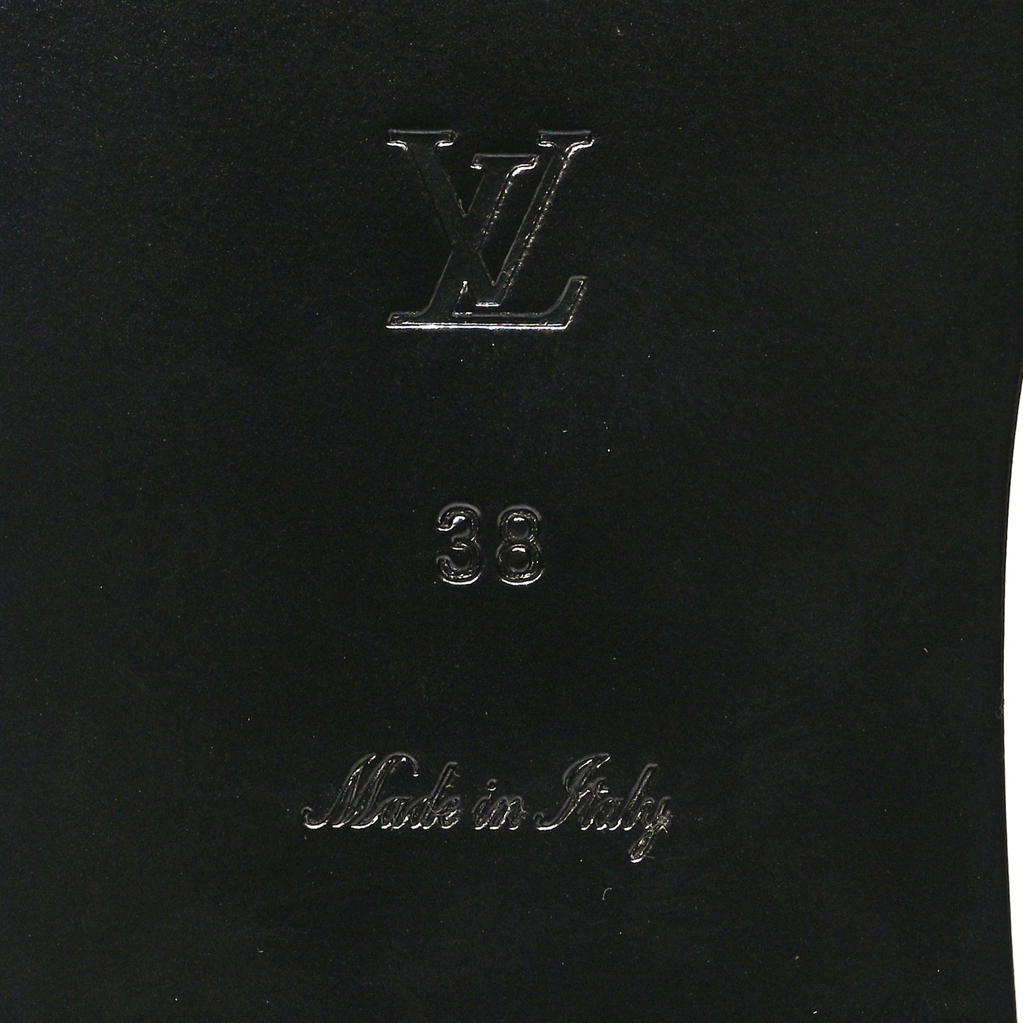 Monogram Wild At Heart Lock It Flat Mule 38 Black