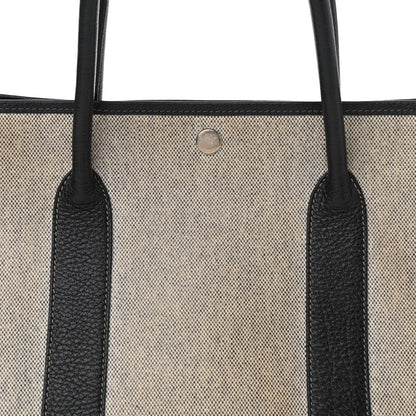 Hermes Toile Buffle Skipper Garden Party 36 MM Tote Black 12 of 16