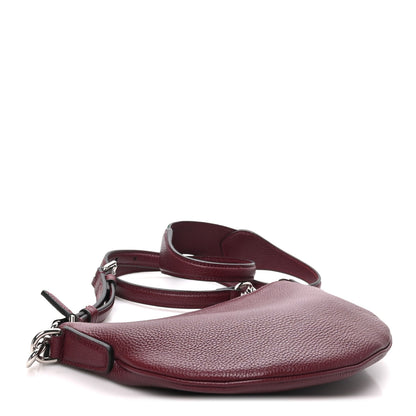 Gucci Pebbled Calfskin Mini B Shoudler Bag Burgundy 4 of 10