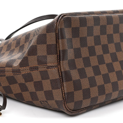 Louis Vuitton Damier Ebene Neo Neverfull MM Rose Ballerine 9 of 12