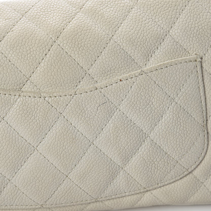 Chanel Caviar Quilted 2.55 Reissue East West Flap White 20 of 23