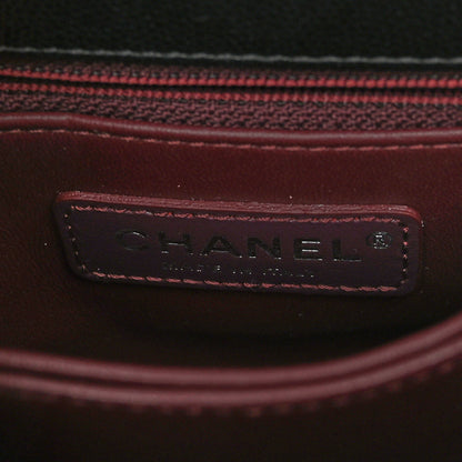 Chanel Caviar Chevron Quilted Extra Mini Coco Handle Flap So Black 6 of 10