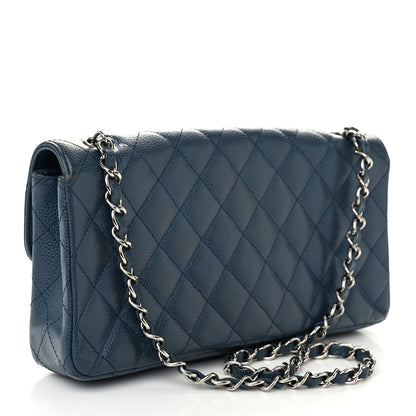 Chanel Caviar East West Flap Blue 3 of 13