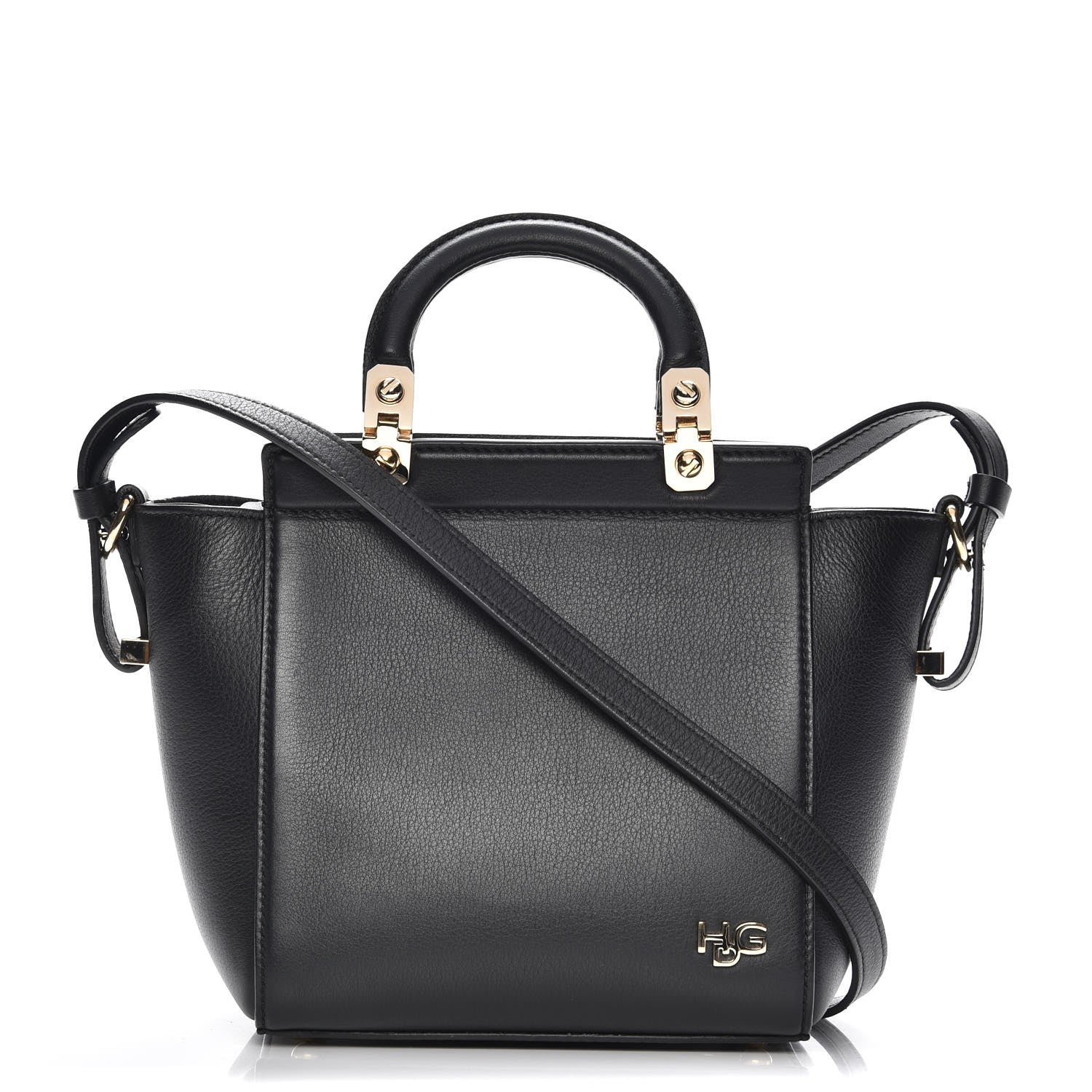Givenchy Calfskin Mini HDG Top Handle Crossbody Bag Black 1 of 7