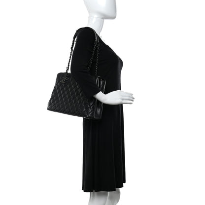 Chanel Caviar Quilted Small City Shopping Tote Black 2 of 9