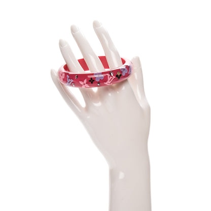 Louis Vuitton Resin Swarovski Medium Inclusion Bracelet GM Rose Pop 2 of 4