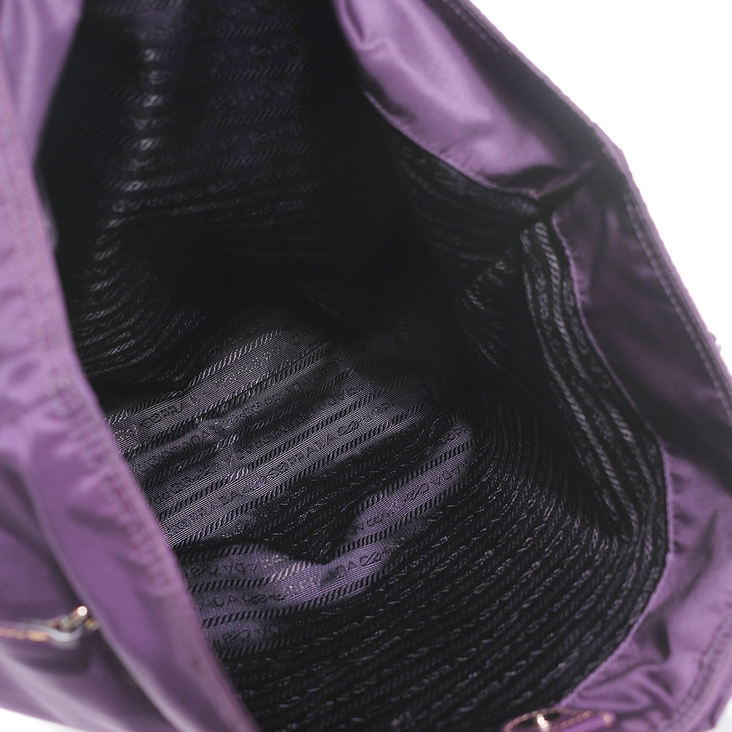Prada Nylon Fiocco Bow Tote Viola 15 of 20