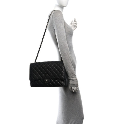 Chanel Caviar Quilted Maxi Double Flap Black 2 of 10