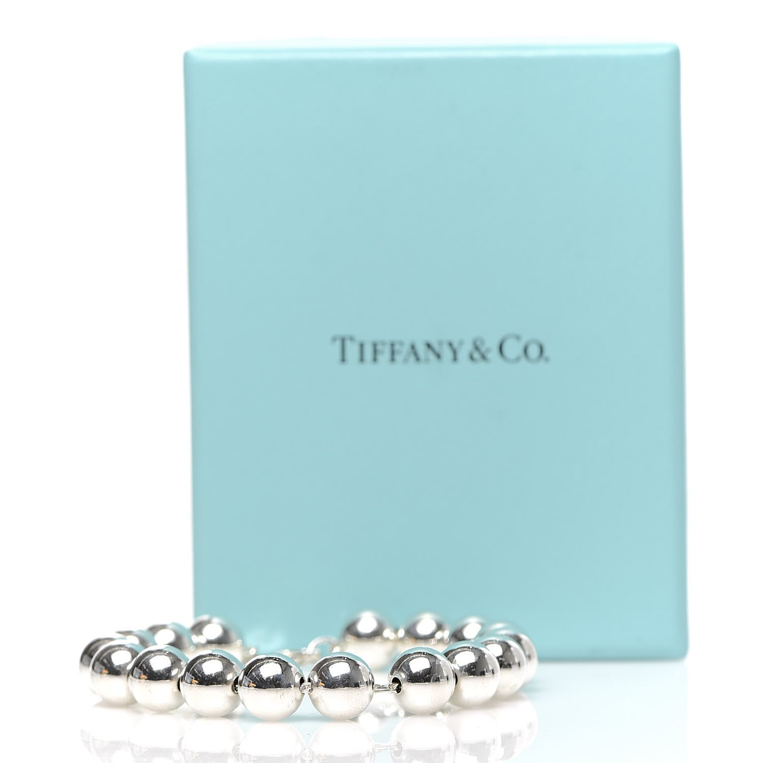 Tiffany Sterling Silver 10mm HardWear Ball Bracelet 6 of 6
