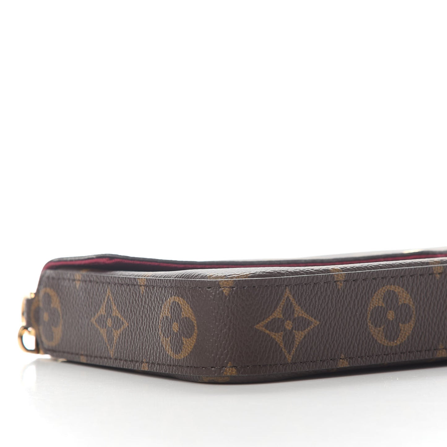 Monogram Pochette Felicie Chain Wallet Fuchsia