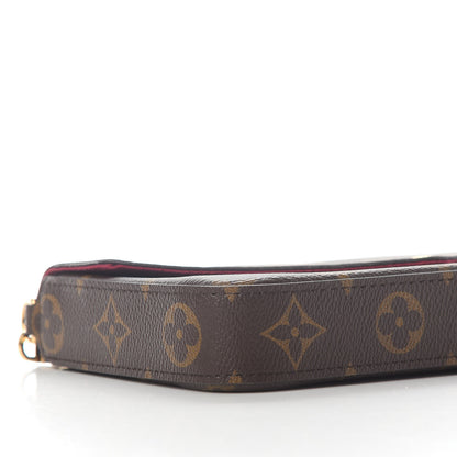 Louis Vuitton Monogram Pochette Felicie Chain Wallet Fuchsia 9 of 10