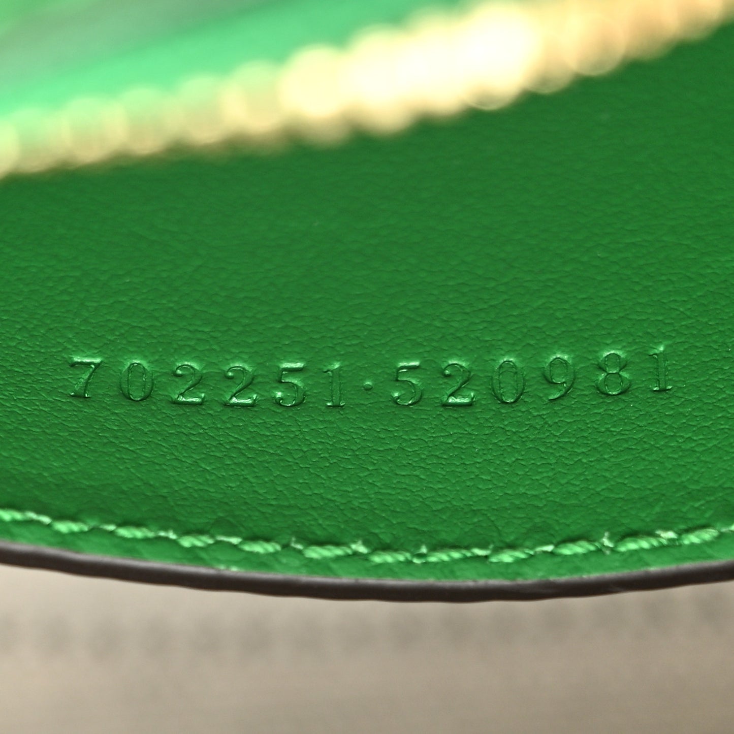 Calfskin GG Matelasse Mini Bowler Bag Spring Green Natural
