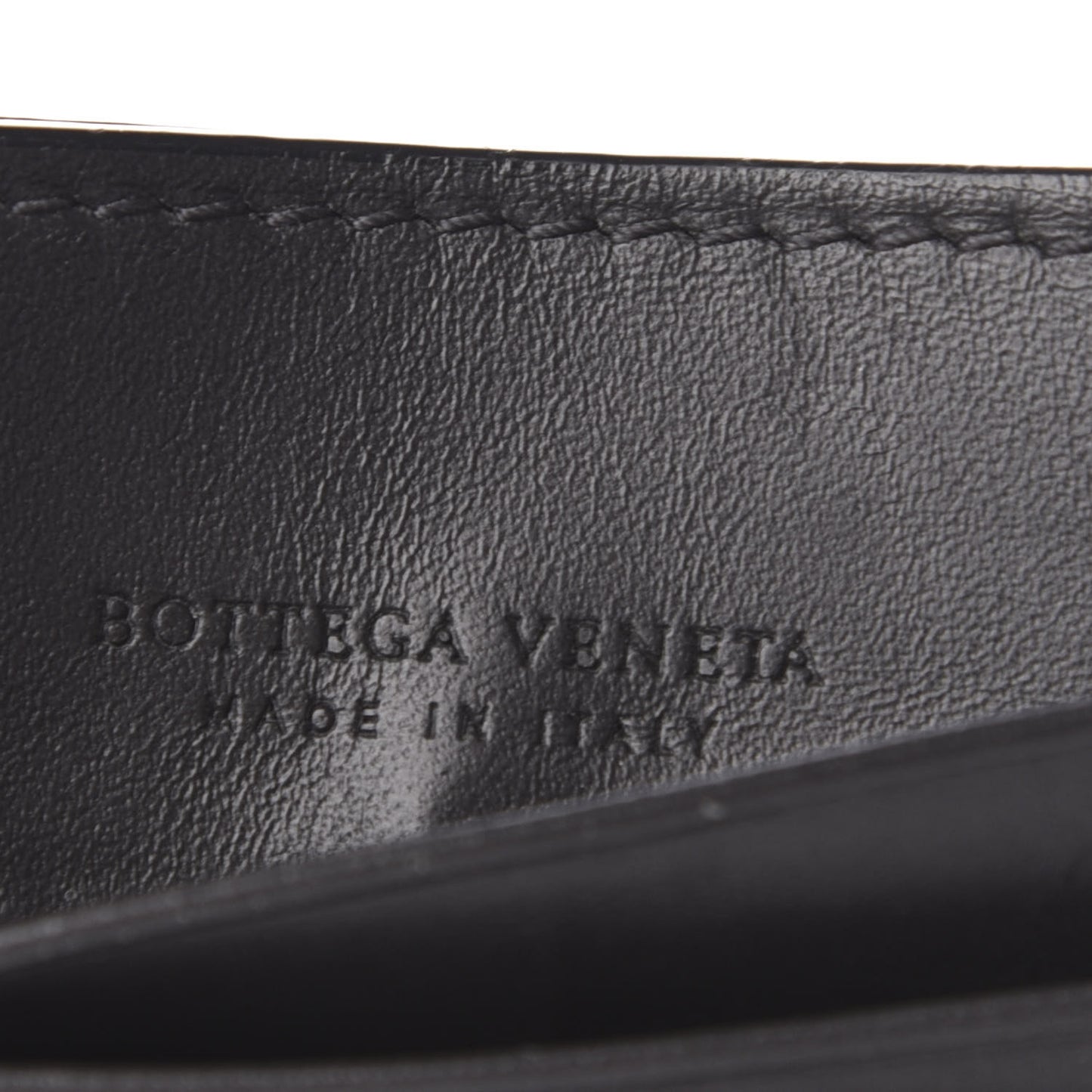 Nappa Intrecciato Card Holder Black