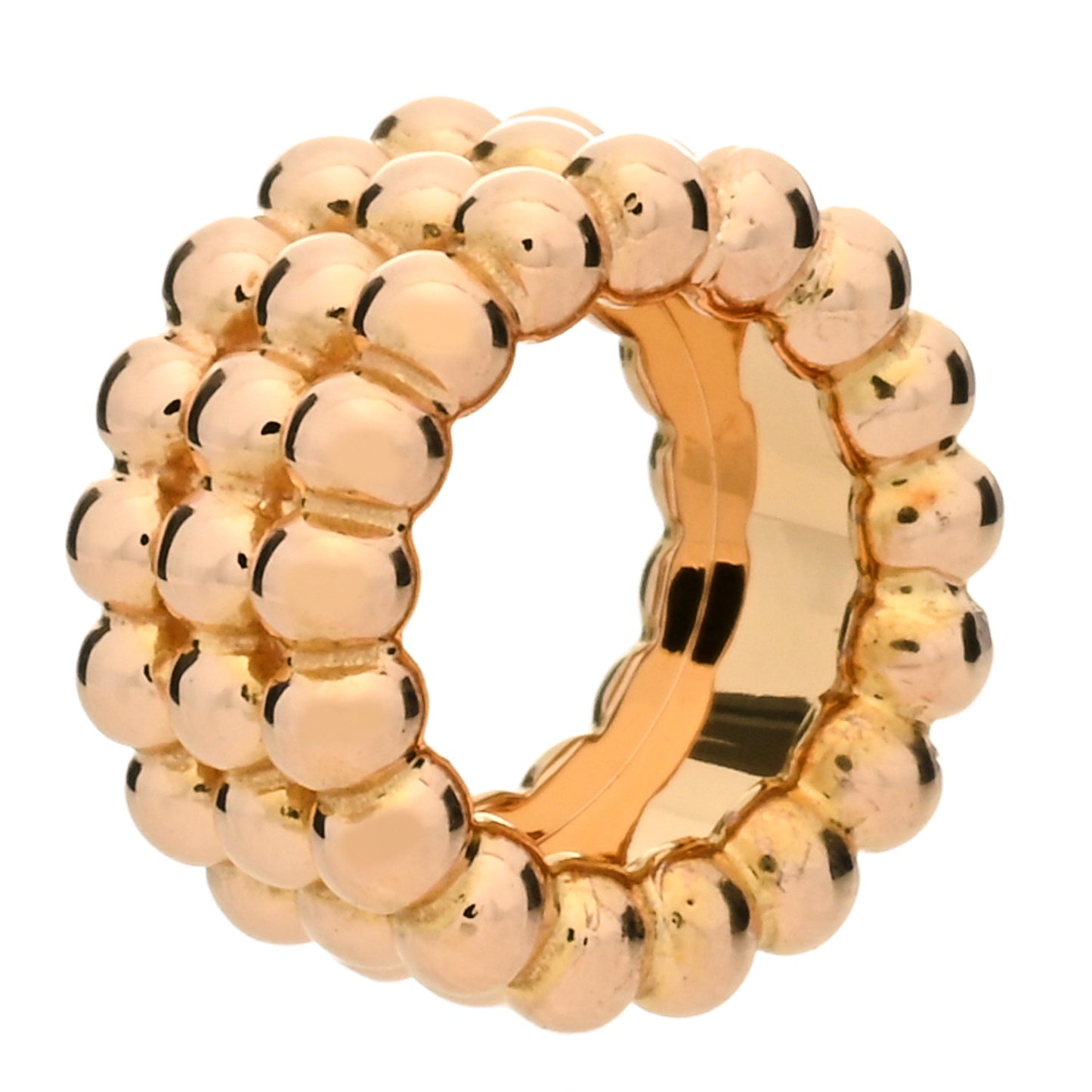 18K Rose Gold Perlee 3-Row Pendant