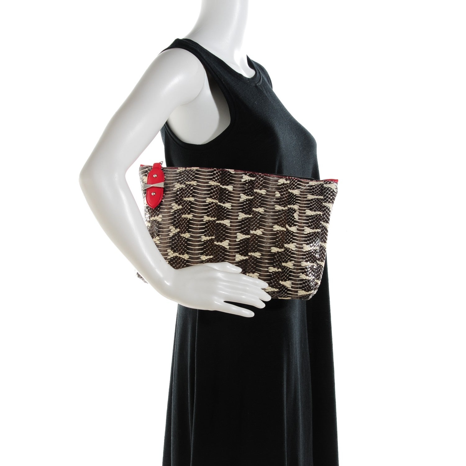 Alexander McQueen Snakeskin Legend Clutch 2 of 7
