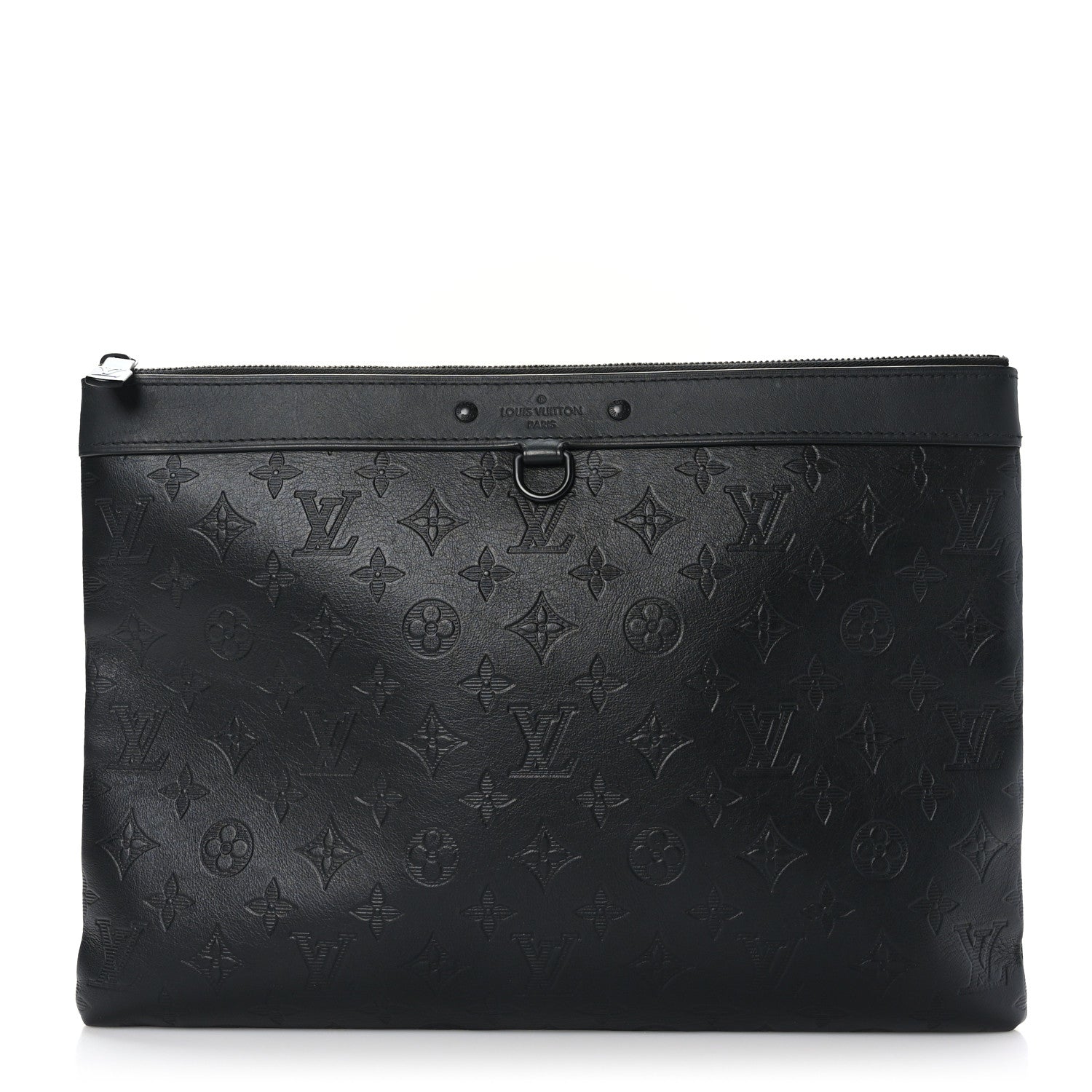 Louis Vuitton Calfskin Monogram Shadow Discovery Pochette Black 1 of 6