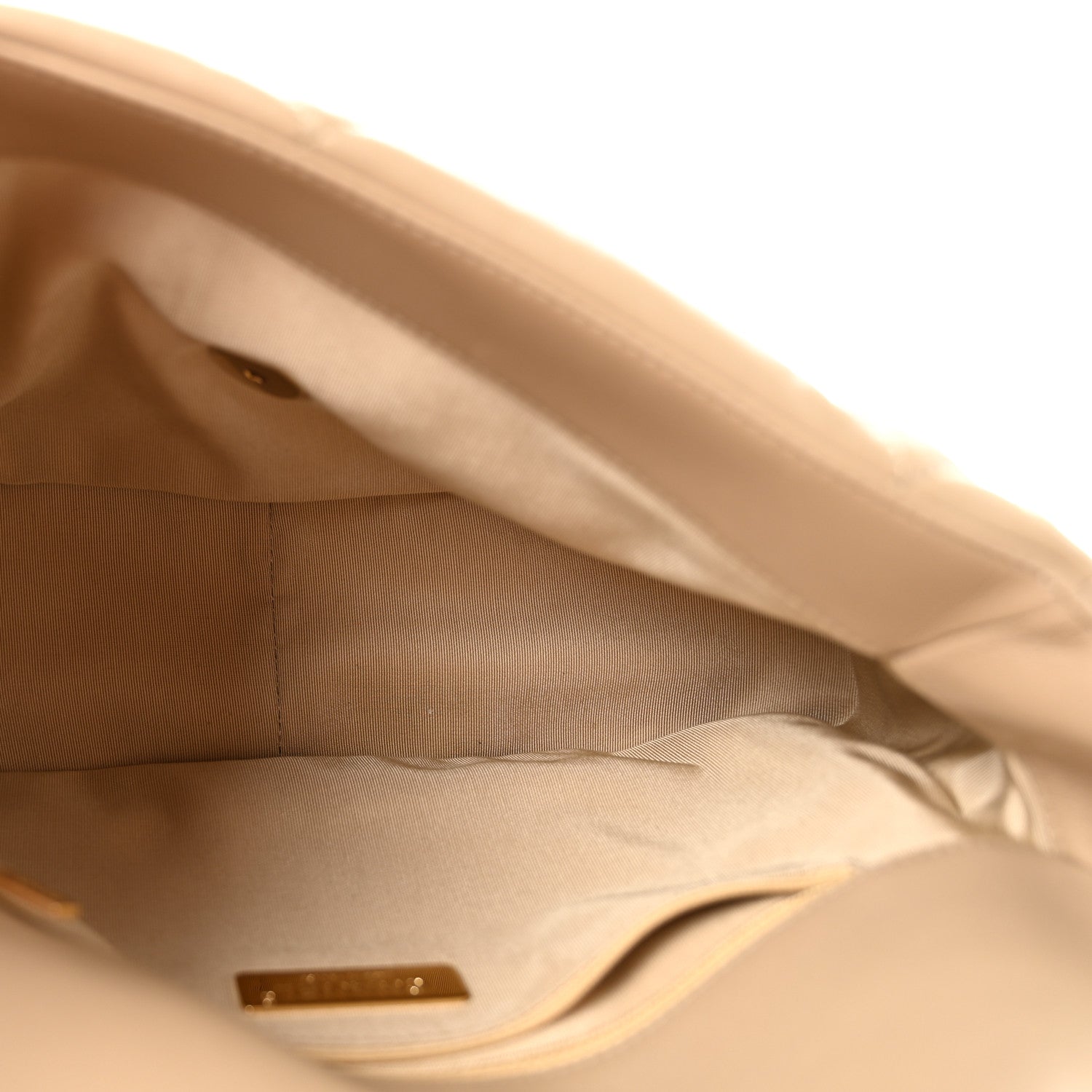 Chanel Lambskin Quilted Large Chanel 19 Flap Dark Beige 5 of 15
