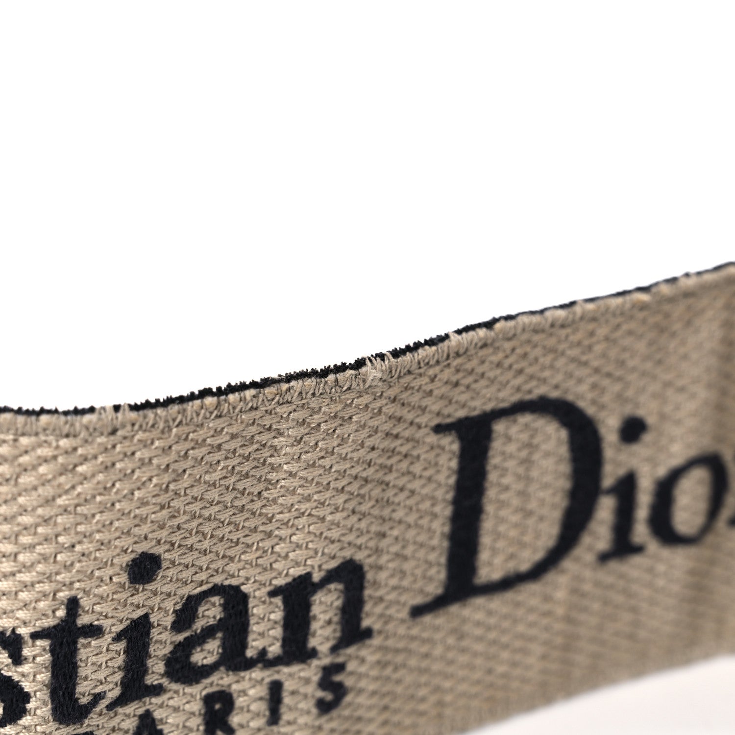 Christian Dior Canvas Embroidered Shoulder Strap Black 10 of 10
