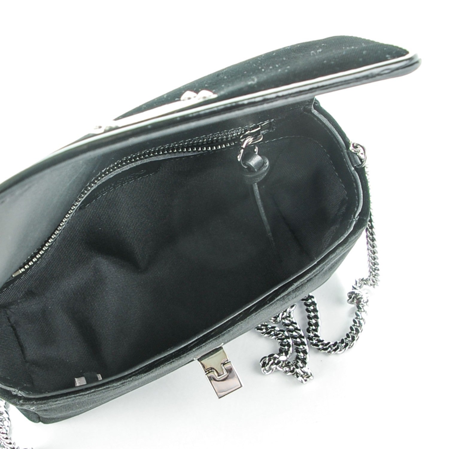 Jimmy Choo Velvet Mini Ruby Crossbody Bag Black 5 of 7