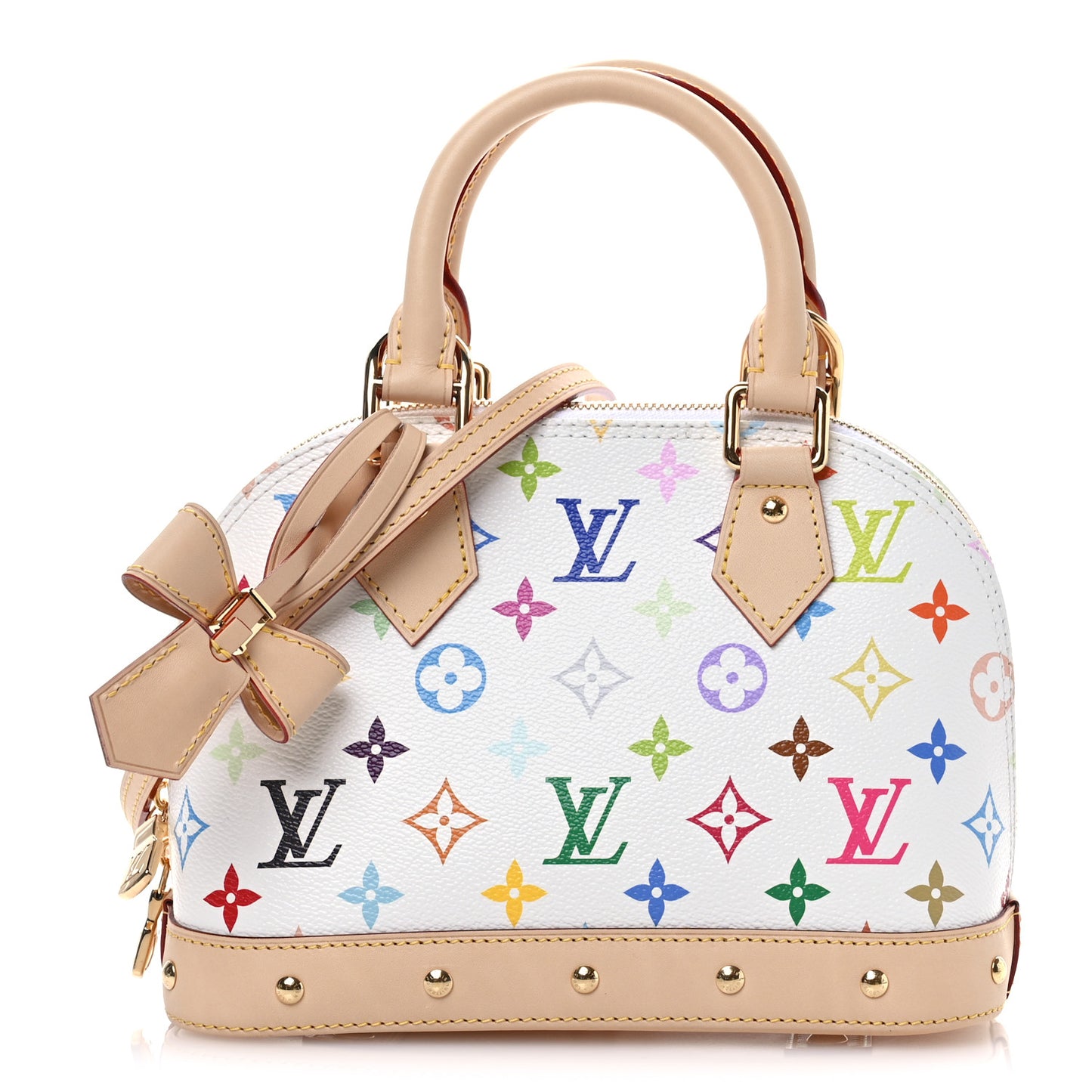 LV x TM Monogram Multicolor Alma BB White