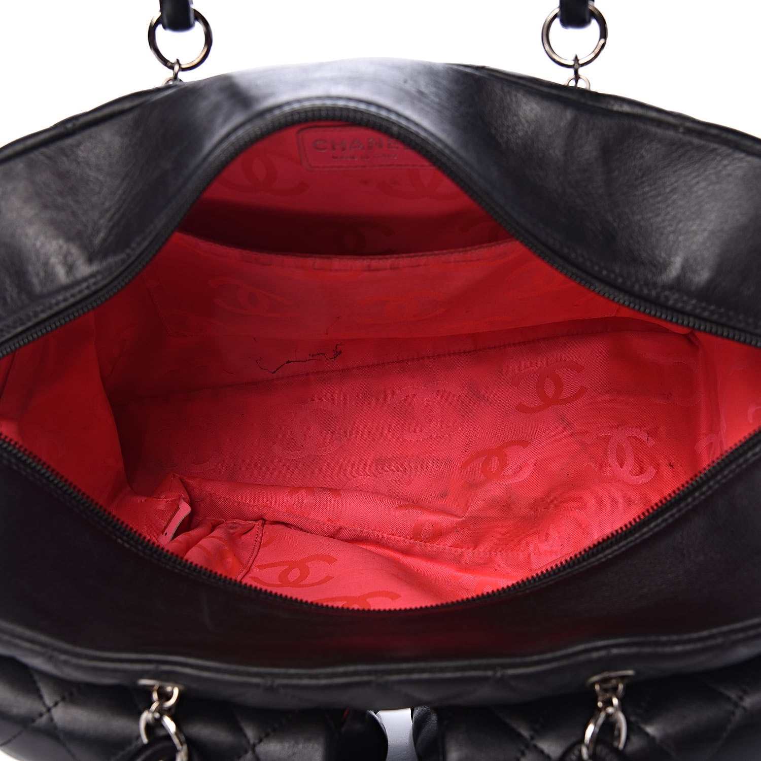 Chanel Calfskin Quilted Large Cambon Multipocket Reporter Black 5 of 24