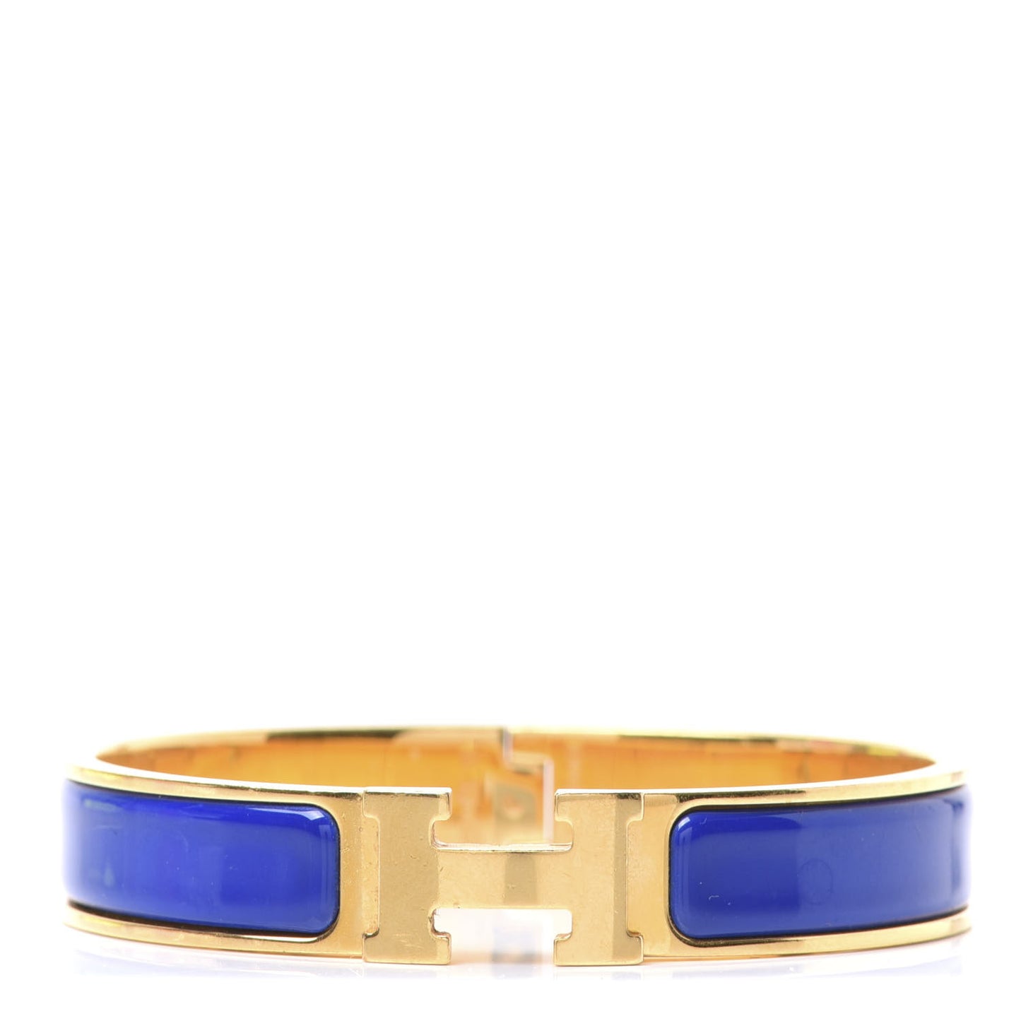 Enamel Narrow Clic Clac H Bracelet PM Bleu Royal