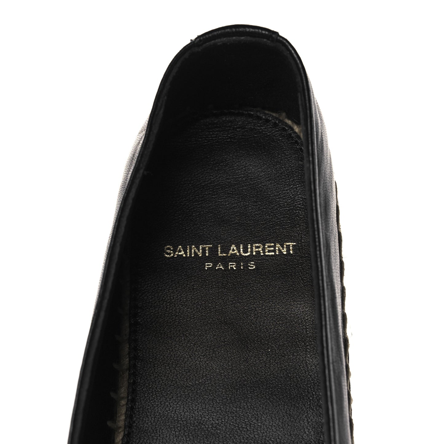 Lambskin Monogram Espadrilles 37.5 Black