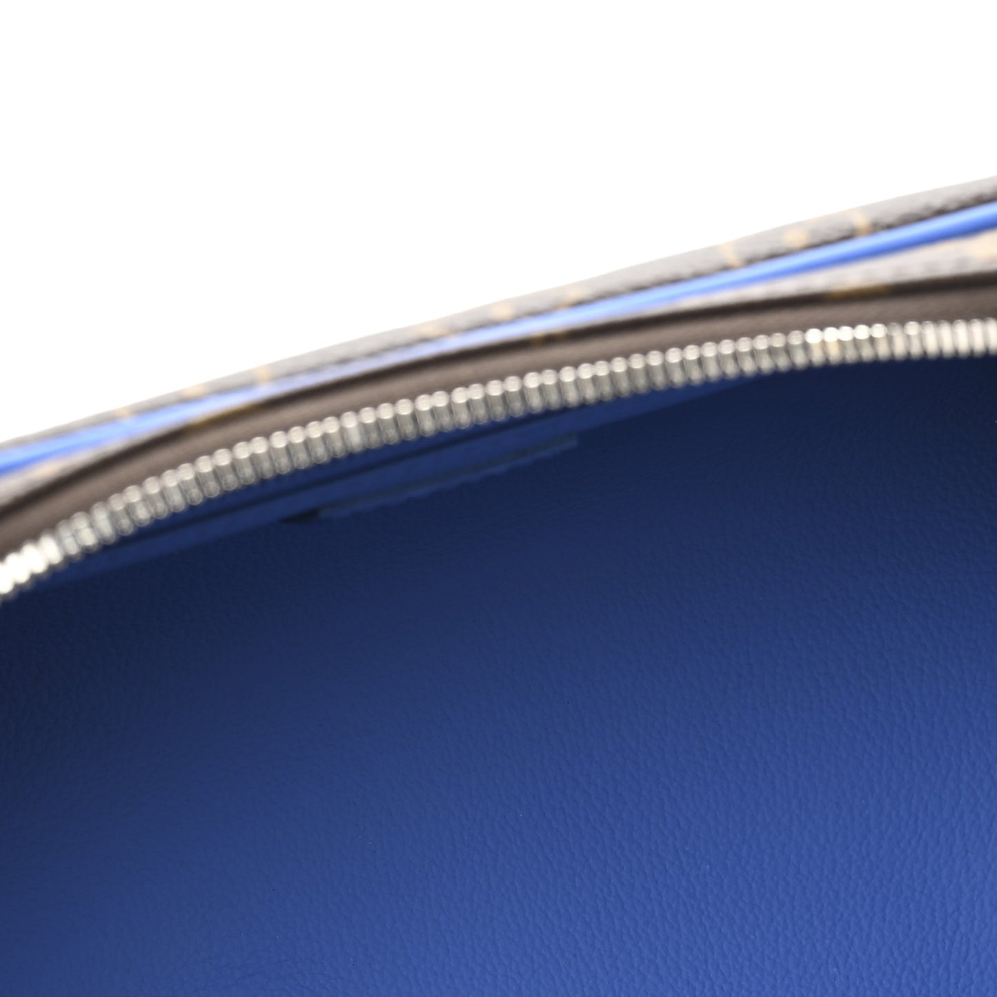 Monogram Macassar Dopp Kit Toilet Pouch Indigo Blue