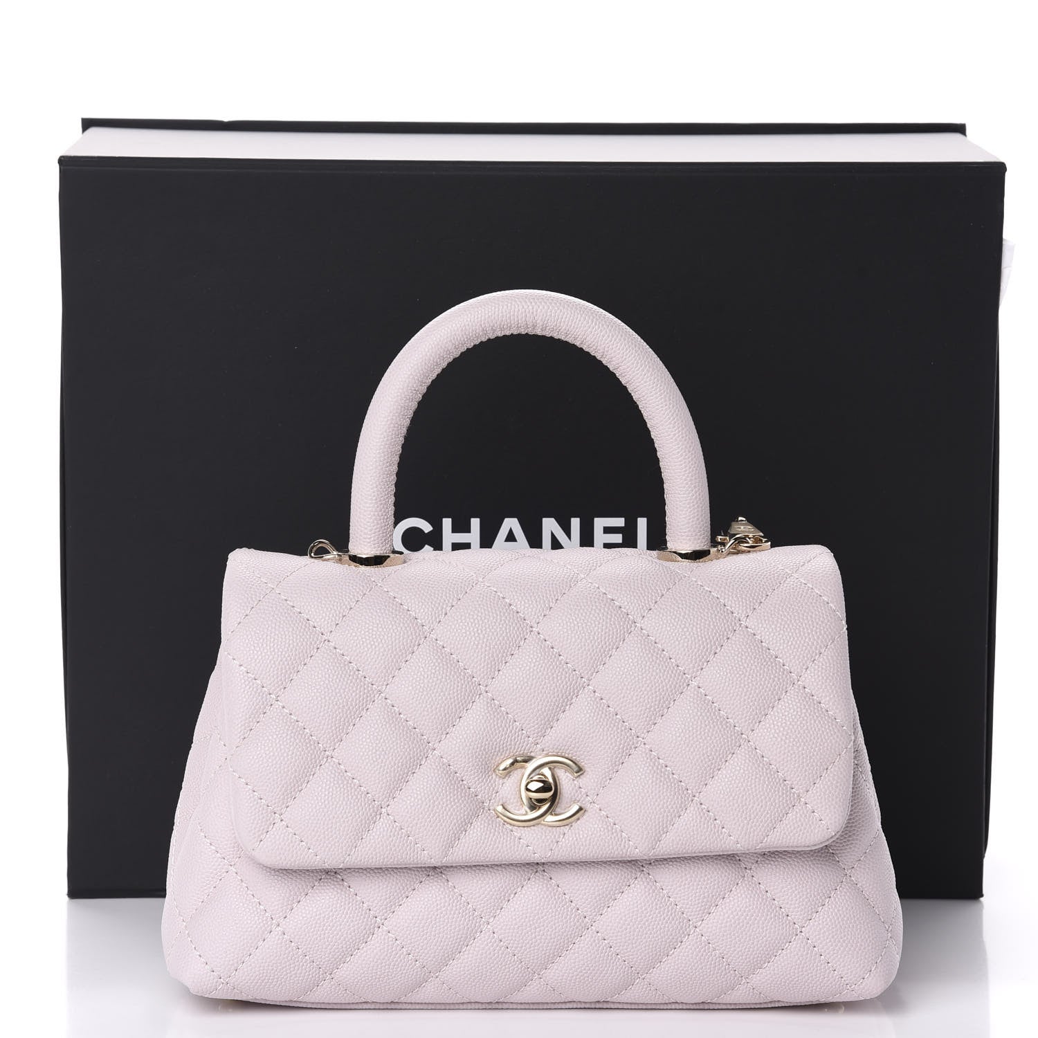 Chanel Caviar Quilted Mini Coco Handle Flap Lilas Lilac 11 of 11