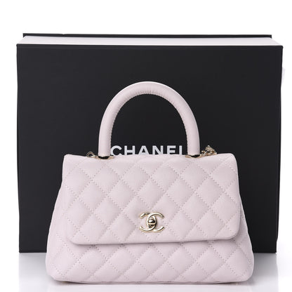 Chanel Caviar Quilted Mini Coco Handle Flap Lilas Lilac 11 of 11