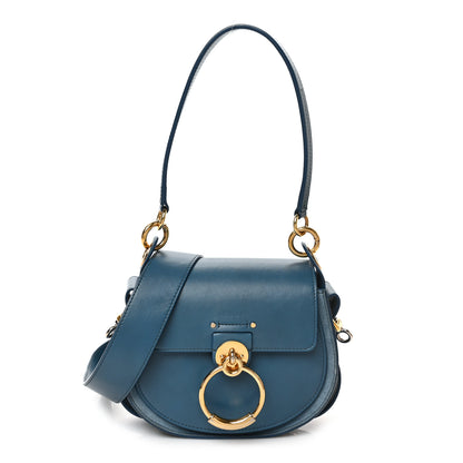 Chloe Calfskin Suede Small Tess Bag Vinyl Blue 1 of 7