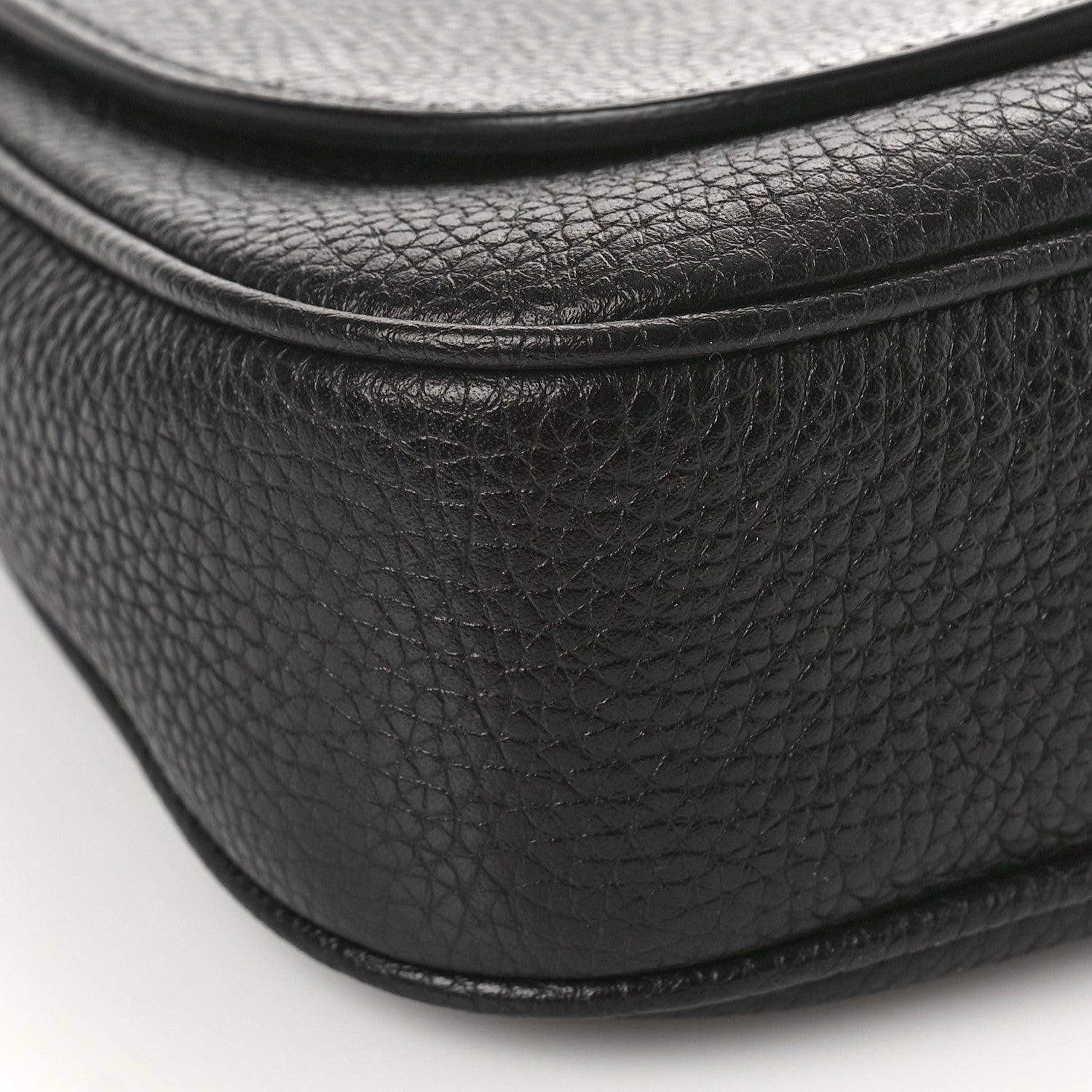 Gucci Pebbled Calfskin Medium Soho Flap Crossbody Black 8 of 9