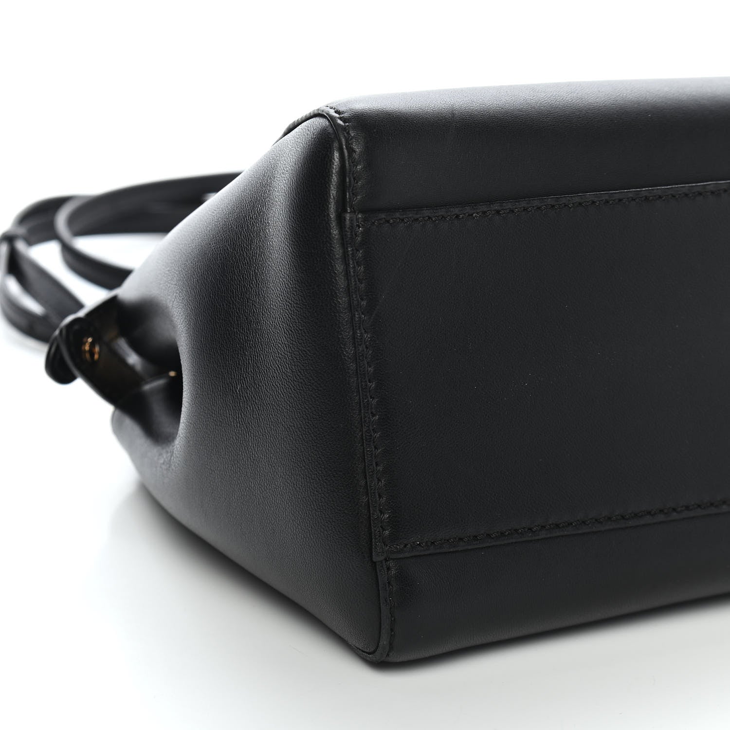 Fendi Nappa Mini Peekaboo Iconic Satchel Black 8 of 9