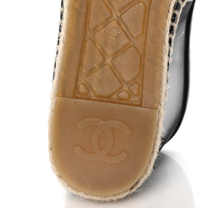 Chanel Mesh Grosgrain CC Espadrilles 36 Black 9 of 11
