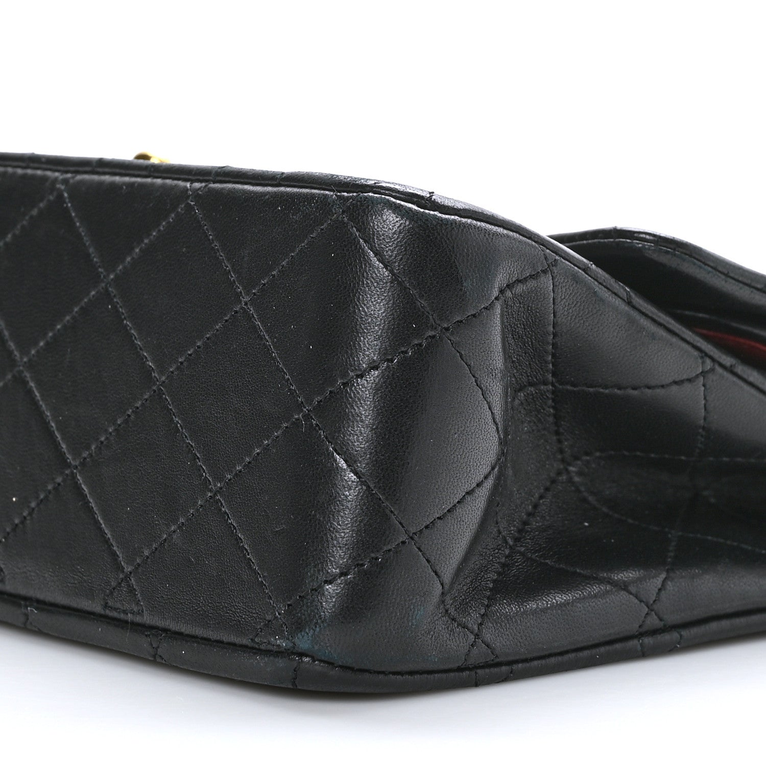 Chanel Lambskin Quilted Medium Double Flap Black 10 of 11