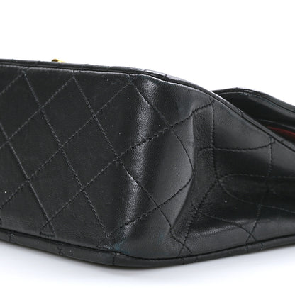 Chanel Lambskin Quilted Medium Double Flap Black 10 of 11