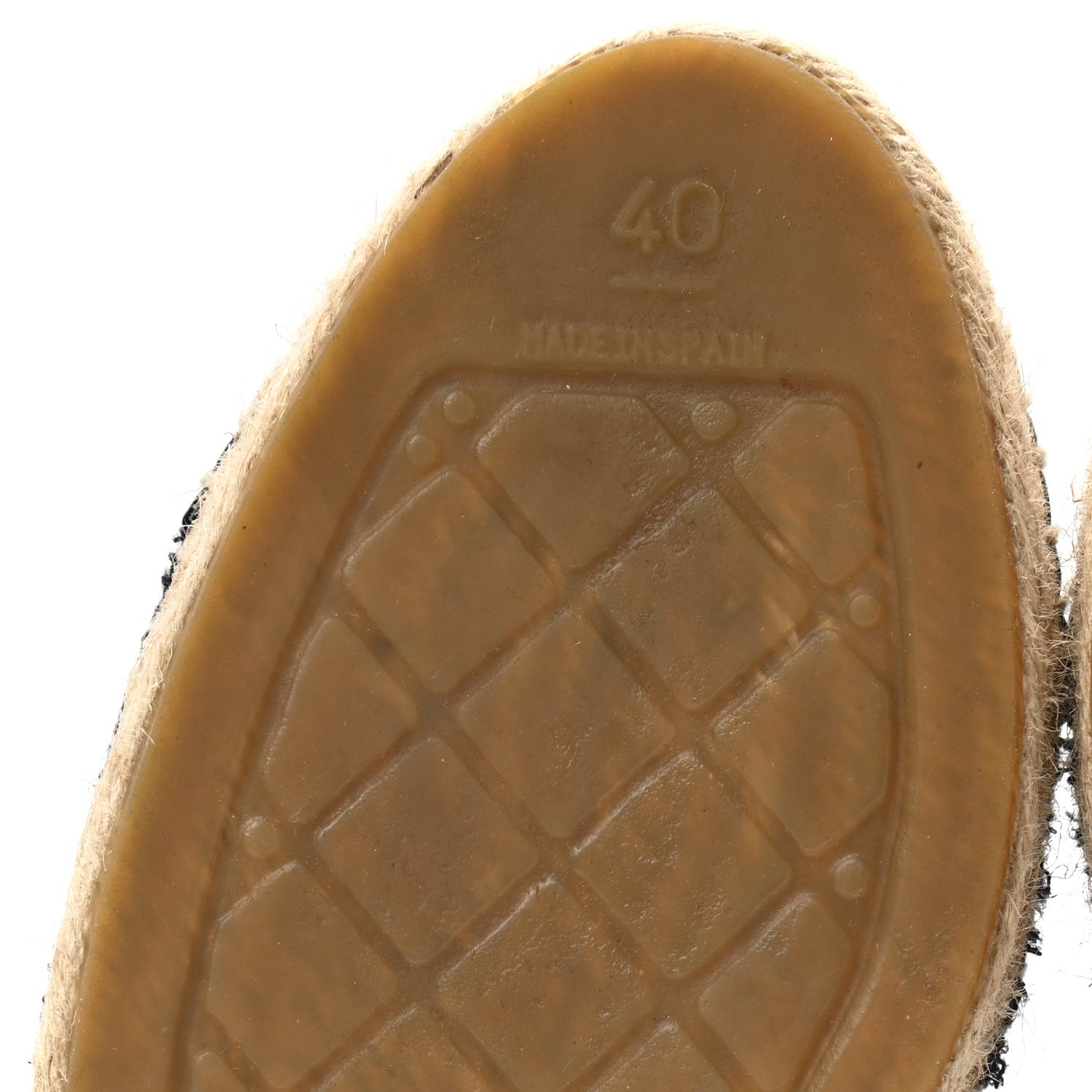 Chanel Fabric Patent Calfskin CC Espadrilles 40 Black 6 of 9