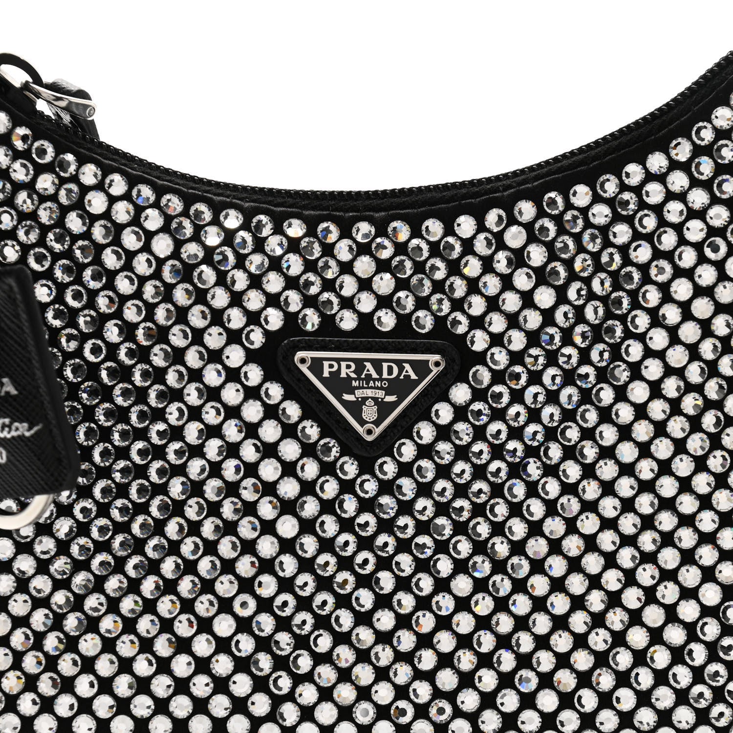 Prada Satin Crystal Mini Re-Edition 2000 Bag Cristal 7 of 9