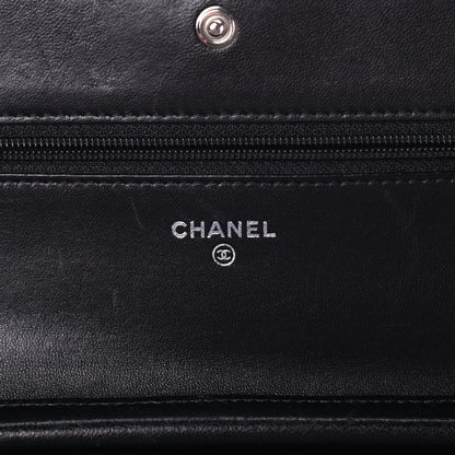 Chanel Lambskin Quilted Boy Wallet On Chain WOC Black 6 of 11