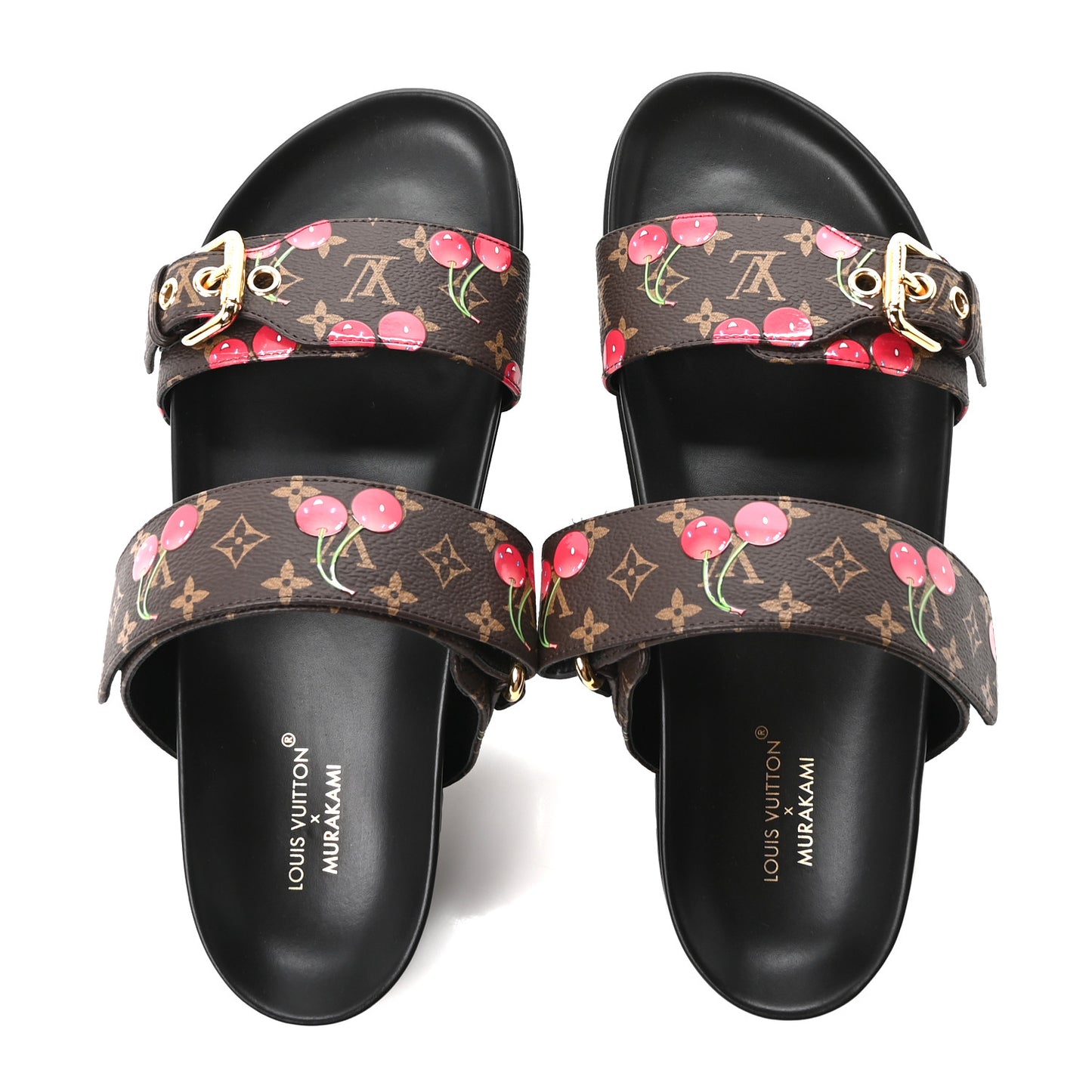 LV X TM Monogram Cerises Bom Dia Comfort Mule Sandals 39