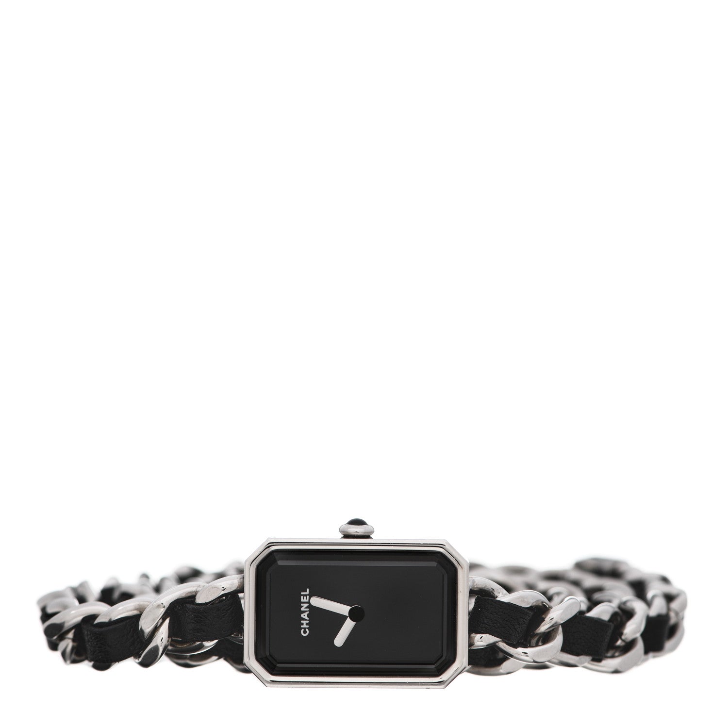 Chanel Stainless Steel Lambskin 16mm Premiere Rock Triple Row Quartz Watch Black 2 of 5